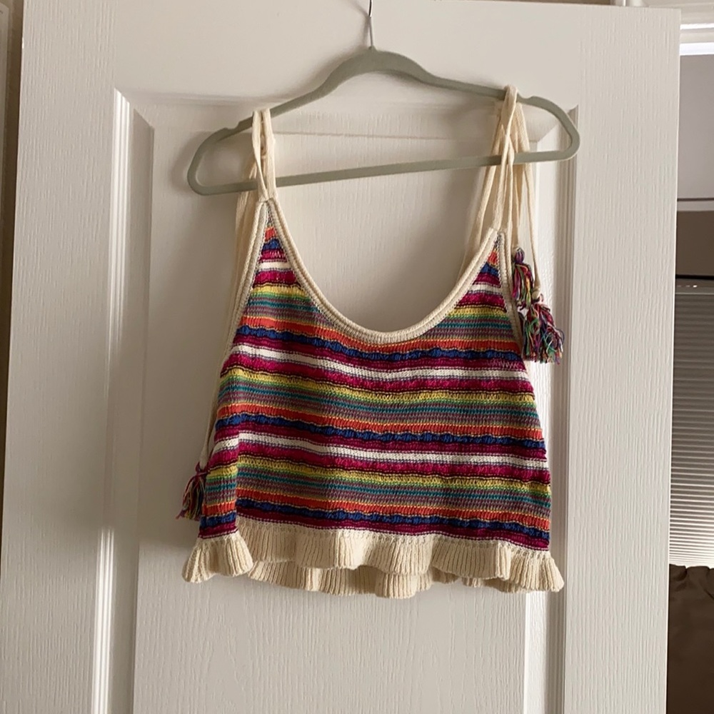 Sweater multicolor tank top